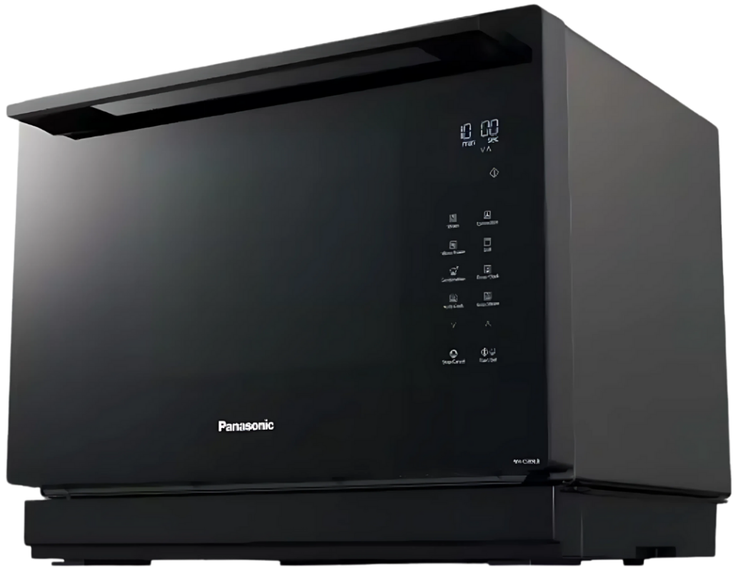 NN-CS89LB Convection Microwave – Sleek black Panasonic countertop microwave with digital controls and modern design
