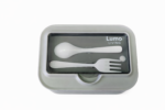 Lumo Living LeakSeal Bento Box with Phone Stand 1000/1400mL - Silver - Image 4